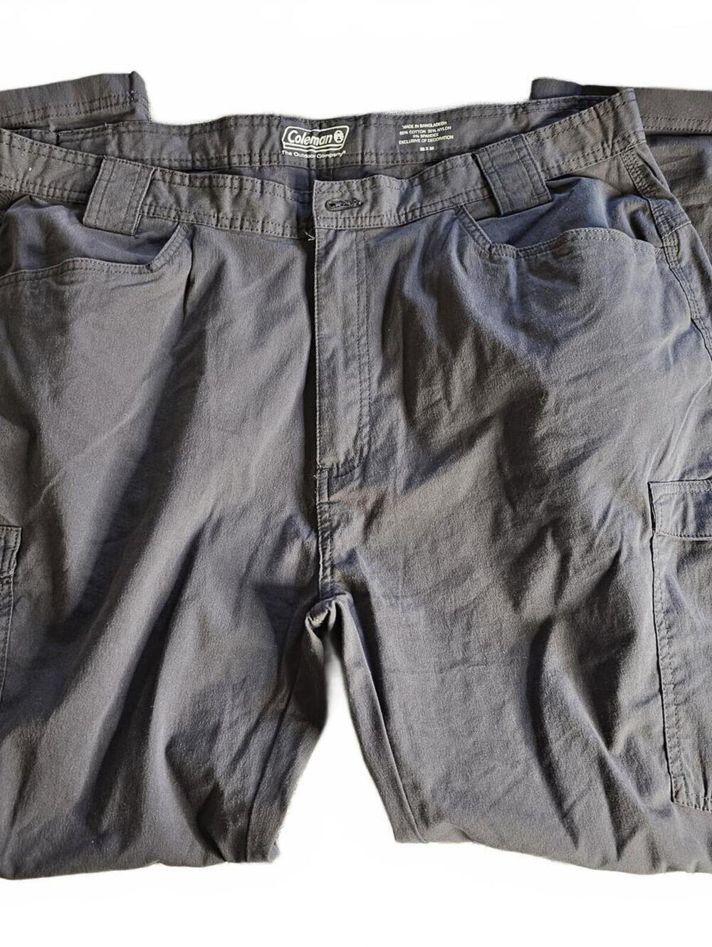 Coleman Men's Cargo Pants 38x30 Black Outdoor Workwear